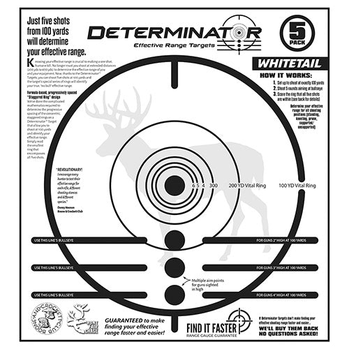 Determinator Effective Range Targets