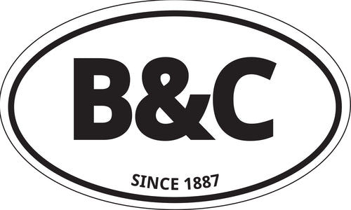 B&C Since 1887 Decal